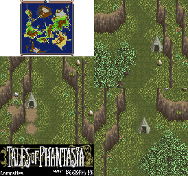 Thumbnail for a map of Campsites for the SNES game Tales Of Phantasia.
