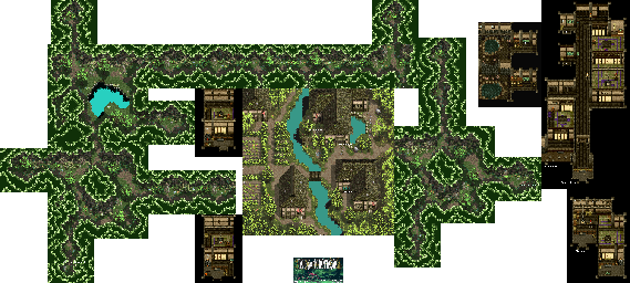 Thumbnail for a map of Ninja Village for the SNES game Tales Of Phantasia.