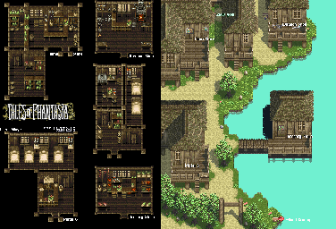 Thumbnail for a map of Olive Village for the SNES game Tales Of Phantasia.