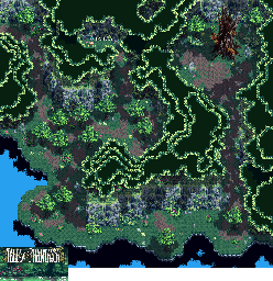 Thumbnail for a map of Spirit Forest for the SNES game Tales Of Phantasia.