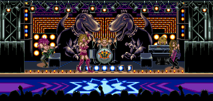 Thumbnail for a map of Thunder Dome for the SNES game Teenage Mutant Ninja Turtles: Tournament Fighters.