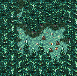 Thumbnail for a map of Sanctuar Southeast Sub-Area for the SNES game Terranigma.