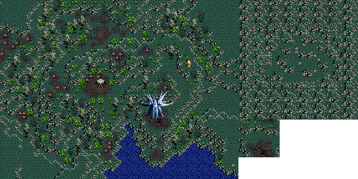 Thumbnail for a map of Carbuncle Island for the SNES game Treasure Hunter G.