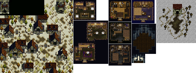 Thumbnail for a map of Haama Town for the SNES game Treasure Hunter G.