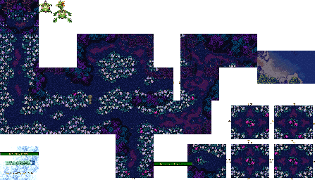 Thumbnail for a map of Lampflower Forest for the SNES game Trials Of Mana.