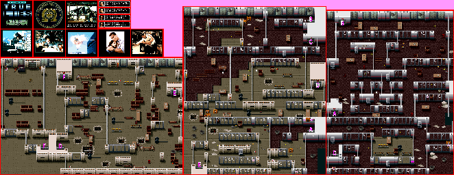 Thumbnail for a map of Mission 10: Office for the SNES game True Lies.
