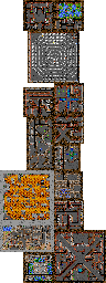 Thumbnail for a map of Cavern Of Deceit for the SNES game Ultima: Runes Of Virtue II.