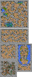 Thumbnail for a map of Cavern Of Dishonor for the SNES game Ultima: Runes Of Virtue II.