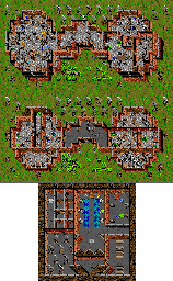 Thumbnail for a map of Empath Abbey for the SNES game Ultima: Runes Of Virtue II.