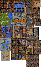 Thumbnail for a map of The Great Stygian Abyss for the SNES game Ultima: Runes Of Virtue II.