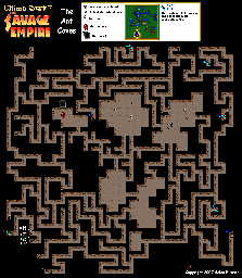 Thumbnail for a map of The Ant Caves for the SNES game Ultima: The Savage Empire.