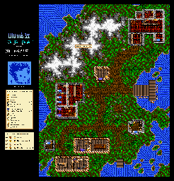 Thumbnail for a map of Britannia Jhelom for the SNES game Ultima VI: The False Prophet.