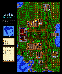 Thumbnail for a map of Britannia New Magincia for the SNES game Ultima VI: The False Prophet.