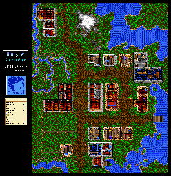 Thumbnail for a map of Britannia Paws for the SNES game Ultima VI: The False Prophet.