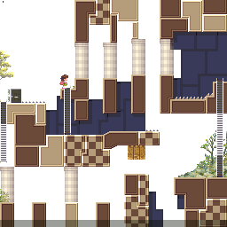 Thumbnail for a map of Field 12 for the SNES game Umihara Kawase.