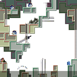 Thumbnail for a map of Field 14 for the SNES game Umihara Kawase.