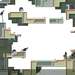 Thumbnail for a map of Field 21 for the SNES game Umihara Kawase.