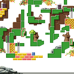 Thumbnail for a map of Field 22 for the SNES game Umihara Kawase.