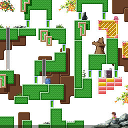 Thumbnail for a map of Field 31 for the SNES game Umihara Kawase.