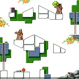 Thumbnail for a map of Field 33 for the SNES game Umihara Kawase.