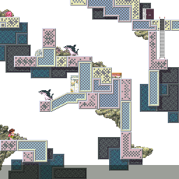 Thumbnail for a map of Field 34 for the SNES game Umihara Kawase.