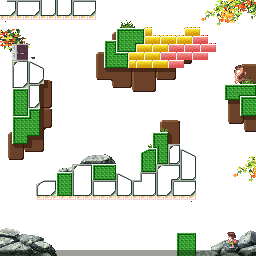Thumbnail for a map of Field 35 for the SNES game Umihara Kawase.