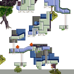 Thumbnail for a map of Field 43 for the SNES game Umihara Kawase.