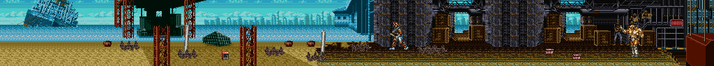 Thumbnail for a map of Stage 1 for the SNES game Undercover Cops.