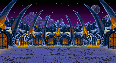 Thumbnail for a map of Circle Of Horns for the SNES game WeaponLord.