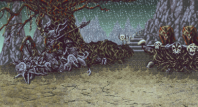 Thumbnail for a map of Cursed Path for the SNES game WeaponLord.