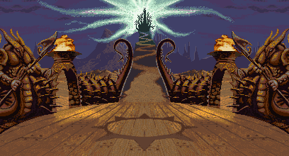 Thumbnail for a map of Evil Sands for the SNES game WeaponLord.