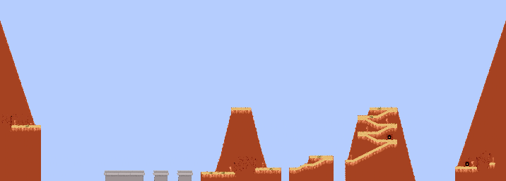 Thumbnail for a map of Arizonian Cliffs 2 for the SNES game Wile E Coyotes Revenge.