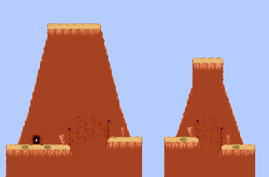 Thumbnail for a map of Arizonian Cliffs 3 for the SNES game Wile E Coyotes Revenge.