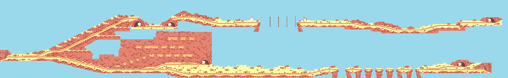 Thumbnail for a map of The Foothills 2 for the SNES game Wile E Coyotes Revenge.