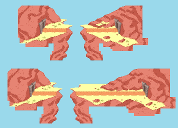 Thumbnail for a map of The Foothills Segments for the SNES game Wile E Coyotes Revenge.