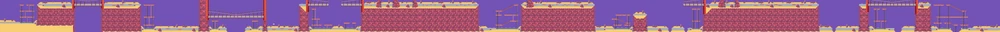 Thumbnail for a map of The Highway (Small) for the SNES game Wile E Coyotes Revenge.
