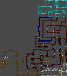 Thumbnail for a map of Mission 3 Floor 5 (In-Game Map) for the SNES game Wolfenstein 3D.