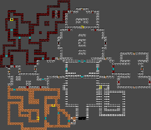 Thumbnail for a map of Mission 4 Floor 1 (In-Game Map) for the SNES game Wolfenstein 3D.