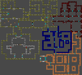 Thumbnail for a map of Mission 4 Floor 4 (In-Game Map) for the SNES game Wolfenstein 3D.