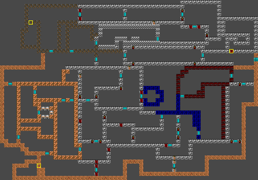 Thumbnail for a map of Mission 6 Floor 5 (In-Game Map) for the SNES game Wolfenstein 3D.