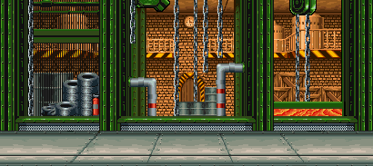 Thumbnail for a map of Survival Match Sawblade for the SNES game World Heroes 2.