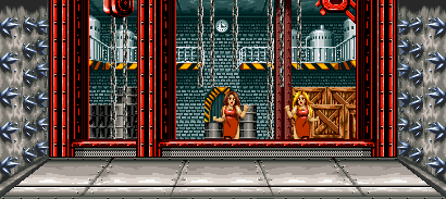 Thumbnail for a map of Survival Match Spike Wall for the SNES game World Heroes 2.