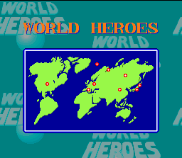 Thumbnail for a map of World (In-Game Map) for the SNES game World Heroes.