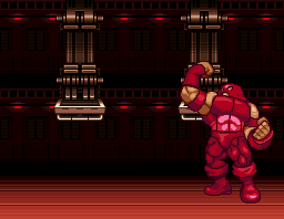 Thumbnail for a map of Danger Room Juggernaut for the SNES game X-Men: Mutant Apocalypse.