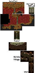 Thumbnail for a map of Chapter 2 for the SNES game Xak: The Art Of Visual Stage.