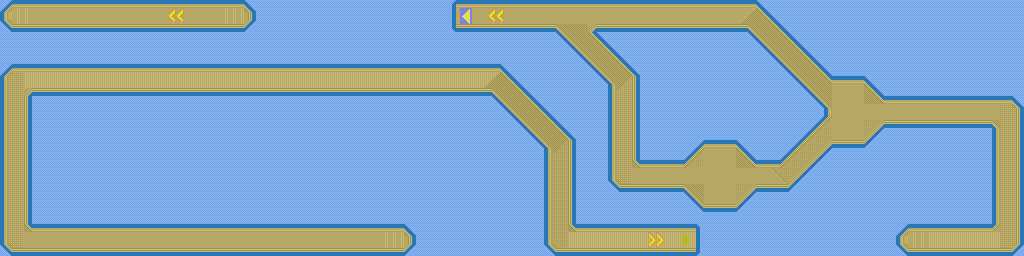 Thumbnail for a map of Stage 6: Grand Bridge for the SNES game Yoshi's Safari.