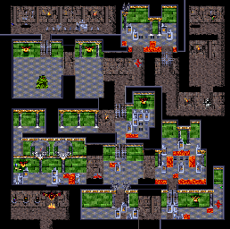 Thumbnail for a map of Dwarven Palace for the SNES game Young Merlin.
