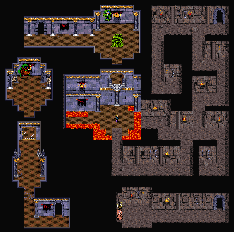 Thumbnail for a map of Shadow Palace for the SNES game Young Merlin.