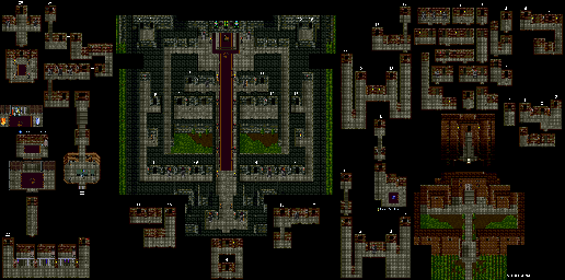 Thumbnail for a map of Divine Area Castle for the SNES game Ys: Mask Of The Sun.