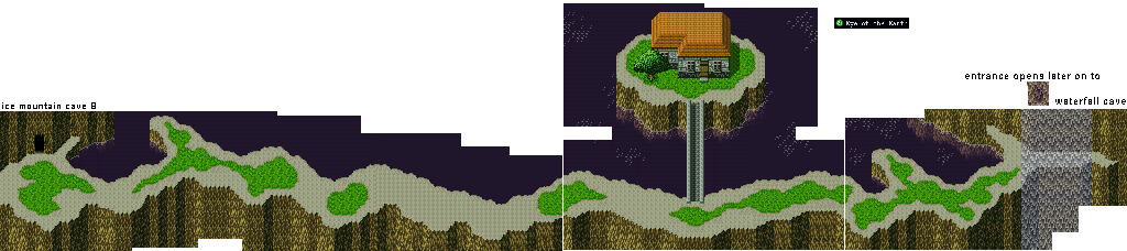 Thumbnail for a map of Lakeshore for the SNES game Ys: Mask Of The Sun.